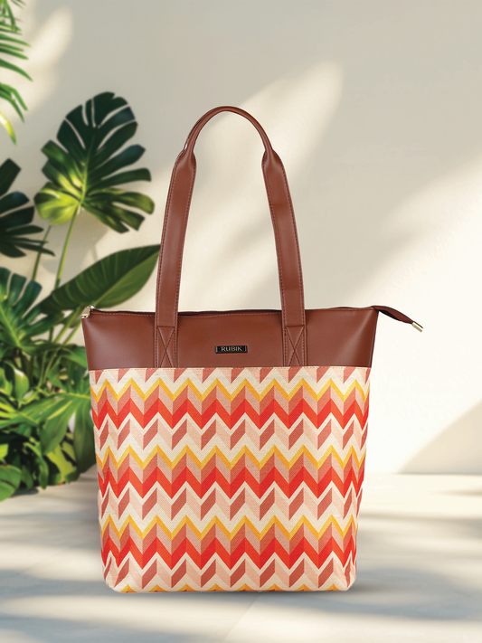 RUBIK Tidal Wave Print Everyday Shoulder Bag