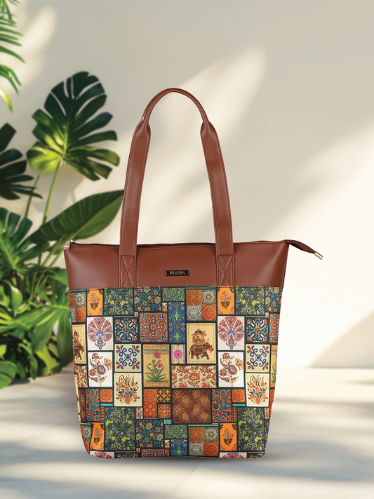 RUBIK Multicolor Floral Printed Everyday Shoulder Bag