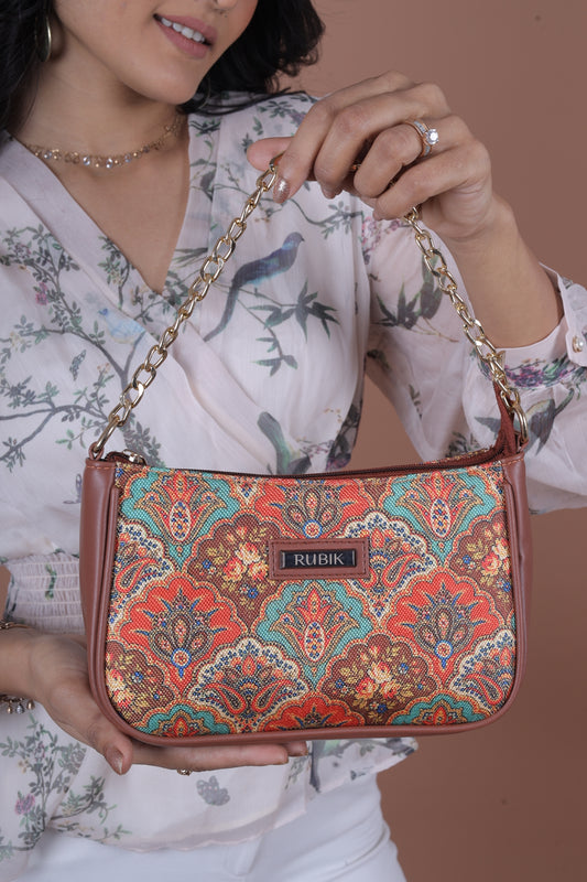 RUBIK Mughal Art Multicolor Sling Bag