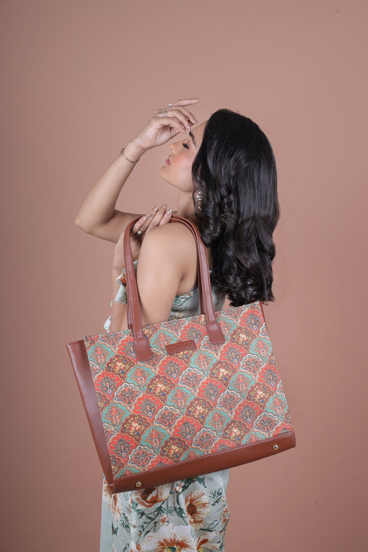 RUBIK Mughal Art Multicolor Everyday Office Bag