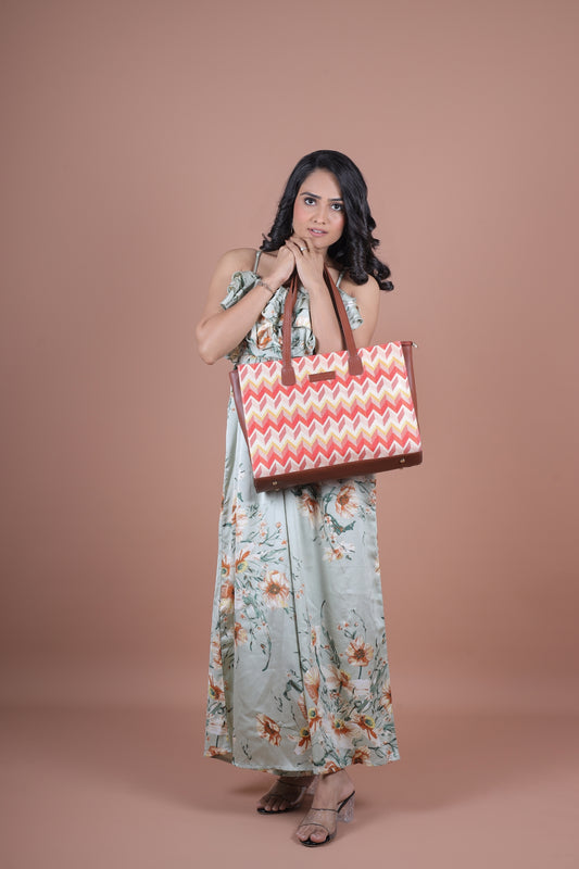 RUBIK Tidal Wave Print Everyday Office Bag