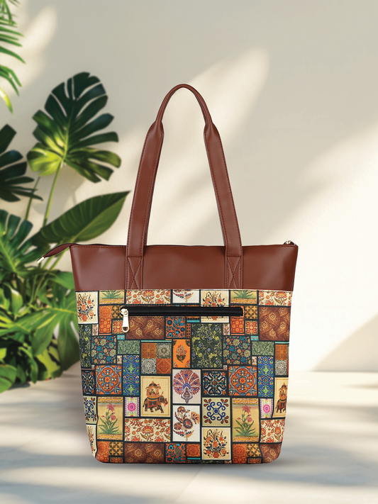 RUBIK Multicolor Floral Printed Everyday Shoulder Bag